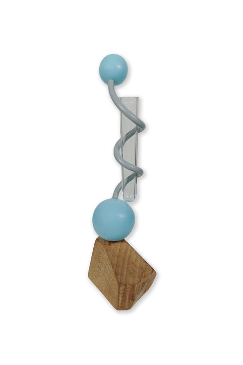 IRon PiP × Cycle TWO BALL FLOWER VASE -BLUE×GRAY- *Last1